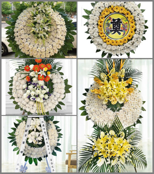 贵州遵义桐梓县黄莲乡黄莲坝村花圈速递